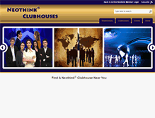 Tablet Screenshot of neothinkclubhouses.com